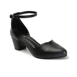 ICONICS Pointed Toe Block Pumps With Ankle Loop image 3