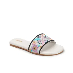 Anouk Embroidered Open Toe Flats image 2