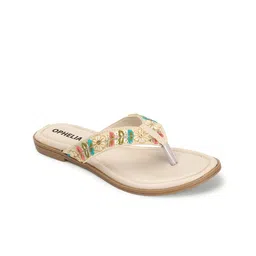 OPHELIA Embellished Open Toe Flats image 2