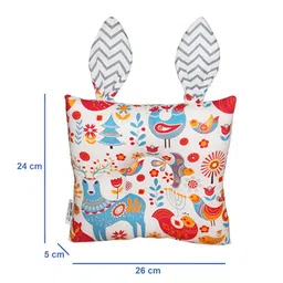 OSCAR HOME White Fibre Filled Cotton Ultra Soft Baby Pillow image 4