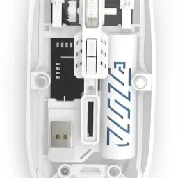 JAXTER Pureview Transparent Wireless and Bluetooth Rechargeable Mouse Wireless OpticalGaming Mousewith Bluetooth-16