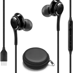AKG Type C Black All Samsung Galaxy Wired Earphone Noise Compatible Headphone Microphone-image-30