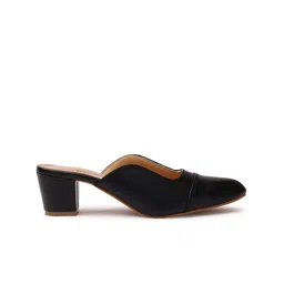 Bella Toes Pointed Toe Block Heeled Mules image 4