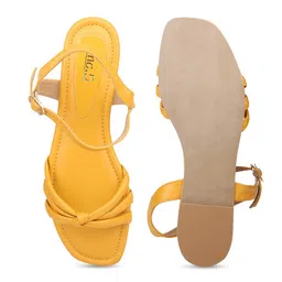 Inc 5 Knotted Strap Open Toe Flats image 4