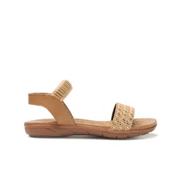 ICONICS Striped Open Toe Flats image 4