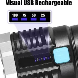 nkpr High quality Super Bright LED Flashlight 4 Lighting Torch High Lumens 119 12 hrs Torch Emergency Light image 3