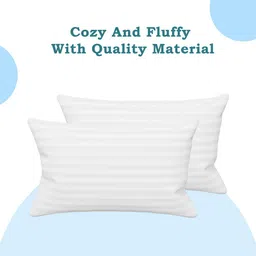 Kuber Industries White Set of 4 Cotton Filled Polyester Ultra Soft Sleep Pillow image 4