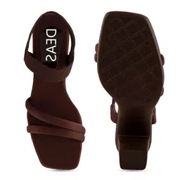 DEAS Open Toe Block Heels With Backstrap image 2