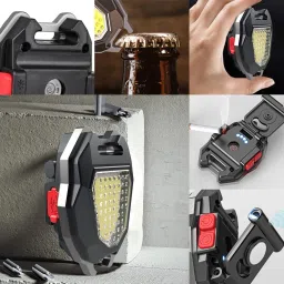 cartspace Keychain Flashlights, Rechargeable with Lighter, Whistles, , Bottle Opener LED Front Light image 5