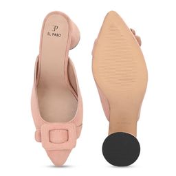 El Paso Pointed Toe Embellished Block Heels image 5