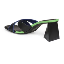Tao Paris Colourblocked Open Toe Block Heels image 2