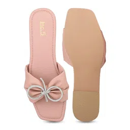 Inc 5 Embellished Open Toe Flats image 4