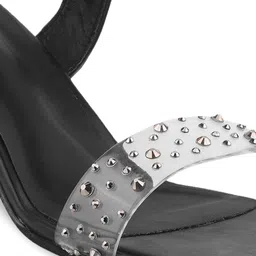 Try Me Embellished Open Toe Backstrap Block Heels image 2