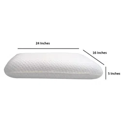 Pum Pum White Solid Memory Foam Regular Pillows image 5