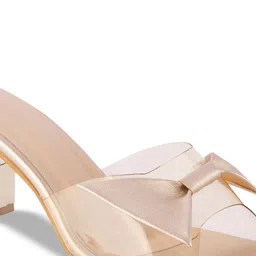Try Me Bow Detail Open Toe Block Heels image 2