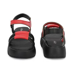 knoos Colourblocked Open Toe Flatform Heels With Backstrap image 2