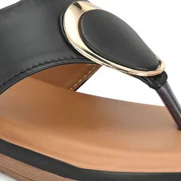 knoos Buckles Open Toe T-Strap Flats image 5