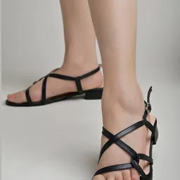 Stylestry Women Criss Cross Straps Flat Sandals-29