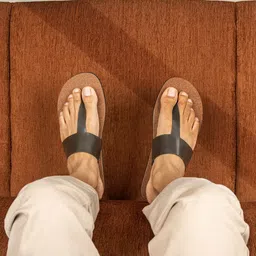 planet paaduks Paaduks Men Open Toe Flats with Bows image 3