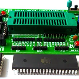 MY TechnoCare 8051 Development Board ZIF Socket+MAX232 AT89S52 Microcontroller IC Project Evaluation Kit Support ATmel AT89S51/XX,89Cxx,89V51RD2 Architecture 40 Pin Chip Prototype PCB Multipurpose Controller image 4