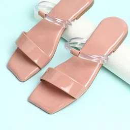 Shoestail Women Open Toe Flats-picture-53