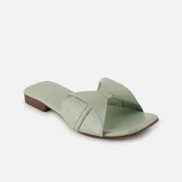 SAPATOS Open Toe Flats With Bows image 2