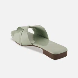 SAPATOS Open Toe Flats With Bows image 3