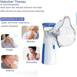 curecheck Portable Mesh Nebulizer Handheld, One Touch Operation, No Noise [RECHARGEABLE] Nebulizer image 2