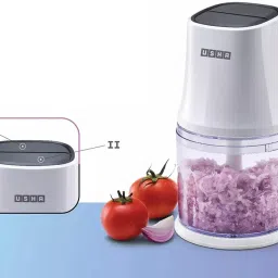 Usha 500 ml Multipurpose White Mini Chopper 300 W, NC300XSW Electric Vegetable & Fruit Chopper-image-6