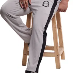 hoc Men Solid Silver Track Pants-picture-30