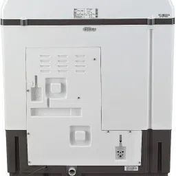 lg 7 kg 5 Star with Wind Jet Dry, Collar Scrubber and Rust Free Plastic Base Semi Automatic Top Load Grey, White image 5