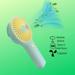 WOYR Premium Quality 3 Speed Rechargeable Portable Mini Fan with stand and cable Portable Mini Rechargeable Fan Rechargeable Fan-16