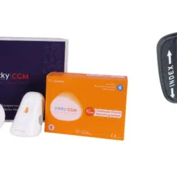 Bluetooth Blood Pressure Monitor with Cuff Guide + 14-Day CGM Sensor, App Sync Glucometer-image-67