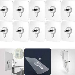 (PACK OF 10)Multipurpose use bathroom and kitchen storage hook Hook 10-image-95