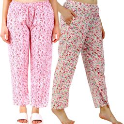 Pack of 2 Daily wear, Pure Cotton Long Lasting Elegant pajama Women Pyjama-image-12