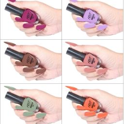 Trendy Quick-drying, Long-Lasting | Chip resistance, Gel Based Nail Polish Combo Multicolor-4-image-66