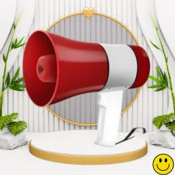 Handheld Megaphone with Siren, Microphone & Rechargeable for Outdoor EventsA271 Megaphone Portable Megaphone Siren Loudspeaker Function &Long Battery BackupU271 Outdoor PA System-0