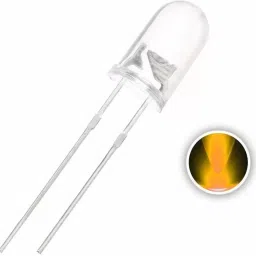 50 Pieces 5mm Yellow Colour Transparent Bright Yellow LED (Light Emitting Diode) Electronic Components Electronic Hobby Kit-picture-23