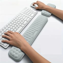 mil9us Soft Gel Memory Foam Wrist Rest, Comfortable Keyboard and Mouse Pad Cushion Set Memory Foam, PU Leather Mouse, Keyboard Wrist Rest-28