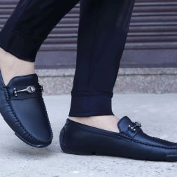 Synthetic Leather Loafers For Men-image-37