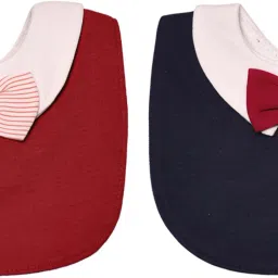 Unisex Cotton Baby Bibs with Bow Tie for Infants/ Toddlers (3-24 Months)-image-58