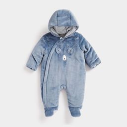 mothercare Infants Pure Cotton Hooded Sleepsuit-image-87