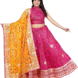 pahnava Printed Semi Stitched Lehenga Choli-picture-20