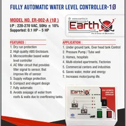 EarthX Fully Automatic Water level Controller Wired Sensor Security System image 4