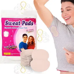 Sweatpads Sweatax Disposable Underarm Sweat Pads, White 10 Pads Sweat Pads-picture-0
