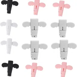 Like Star Cute Angle Style Silicone Cable Protector, Wire Protection for Anti Break 12PCS Cable Protector-51