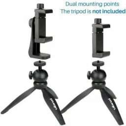 BOOSTY Solid Tripod Vertical Bracket Mount, Adjustable and Rotatable Holder Adapter for All Smartphone Monopod image 5