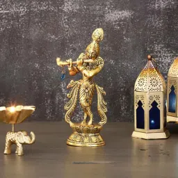 purestory Lord Krishna Idol In Red Velvet Gift Box-picture-2