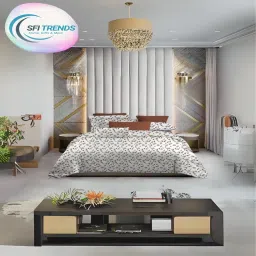 200 TC Cotton Queen Floral Flat Bedsheet-image-72