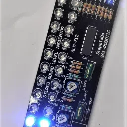 sai robotic KA2281 / TA7666 Stereo Audio Level Indicator Ready Module Sound Audio Spectrum Analyzer DC6V-12V 10 + 10 Segment ( 22 L.E.D. – 2 Blue,12 Green, 8 Red ) with Report Display Lights Electronic Hobby Kit image 3